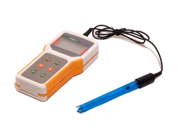 Nešiojamas Kišeninis pH Testeris, Matuoklis Diapazonas:0.00~14.00 pH Tikslumas:+-0.01 pH E201 elektrodo srityje, lauko naudoti vietoje