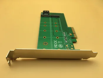 NVME Adapteris Konvertuoti Card PCIE X4 B Klavišą Klavišą M NGFF SSD + SATA Perskaičiavimo Kortelės Skaičiuoklė