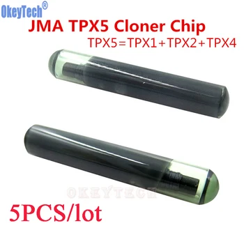 OkeyTech 5vnt/daug Originalių 3 1. Automobilio Raktas Chip BVI TPX5 Cloner Chip Stiklo Auto Atsakiklis Chip Pakeisti TPX1 TPX2 TPX4