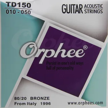 Orphee TD150 Akustinė Gitara Styginių 010-050 Muzikos Vielos 80/20 Bronzos String 6pcs/set Gitara Priedai