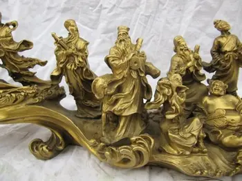 Parengti Kinijos klasikinės, pučiamųjų Aštuonių Laumės Immortals kirtimo jūra statula, skulptūra