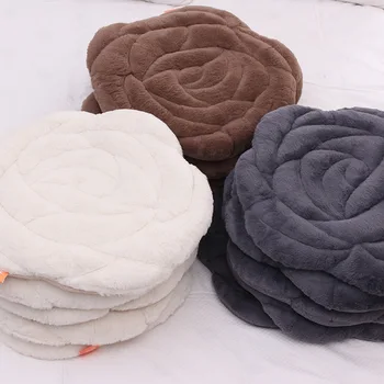 Pavasarį, Rudenį, Žiemą Rose kėdė pagalvėlė pagalvėlė tatamio sofos pagalvėlių office Pliušinis žiedų pagalvėlė sutirštės kilimėlis