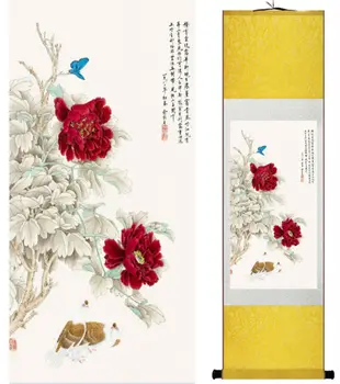 Penoy gėlės ir drugelis tapybos Kinų plauti tapybos namų puošybai tapybos Kinų tradicinė meno tapyba Nr. 32710