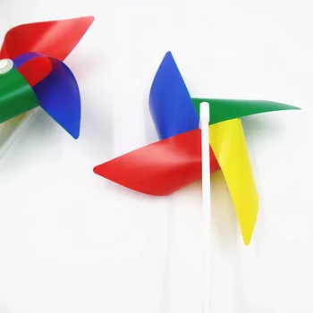 Plastikiniai vėjo malūnas Pinwheel Savarankiškai surinkimo Spalvinga vėjo malūnas vaikų žaislus, Namų Sode Kieme Dekoro Lauko Žaislų Nemokamas Pristatymas