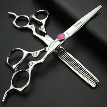 Plaukų salonas profesinės 6 colių, plaukų kirpimo žirklės nustato asmeninį milteliai gręžimo salonas optikos kirpykla žirklės įrankiai