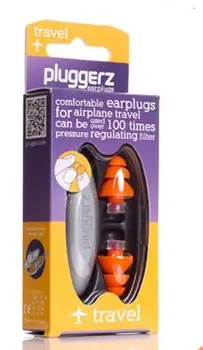 Pluggerz Travel Ear Plug Professional Earplugs for Airplane Travel Adult Child