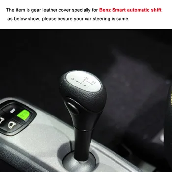 PONSNY Automobilių Pavarų Perjungimo Apima Atveju Benz Smart Automatinė Pavarų Padengti Automobilio Stiliaus natūralios Odos Rankomis susiuvami Apvadai