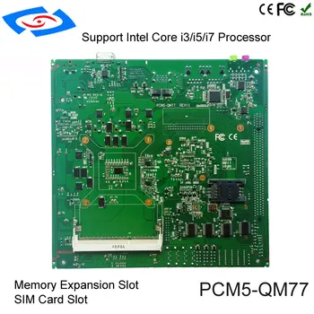Pramonės Mini ITX Motininę Skaitmeninių Ženklų Kambarį PC Intel QM77 I3-3310M I5-3210M I7-3610QM Mainboard