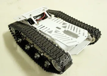 RC Metalo Bakas Automobilių Važiuoklės Visi Metalo Vikšriniai Transporto priemonės Didelis Dydis Didelis krūvis Kelio Automobiliu Caterpillar Crawler Roboto Manipuliatoriaus Rankos 