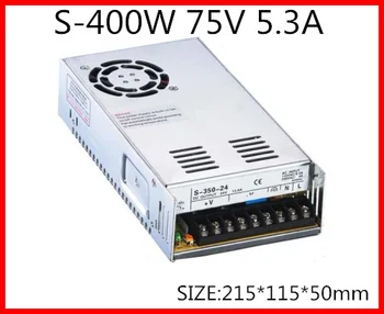 S-400-75 400W 75V 5.3 Vieno Išėjimo impulsinis maitinimo šaltinis LED šviesos Juostelės AC-DC