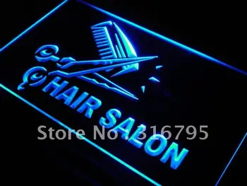 S109 Plaukų Salonas Supjaustyti Žirkliniai Ekranas LED Neon Light Pasirašyti On/Off Jungiklis 20+ Spalvos, 5 Dydis