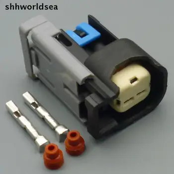 Shhworldsea 4/15/50/100sets 2 Pin Automobilių laidas laidas pajungti vandeniui jungtis auto elektros moterų kištukinis su 15305086