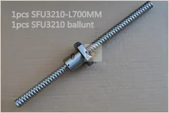 Skersmuo 32mm kamuolys varžtą SFU3210 ilgis 700mm plius RM3210 kamuolys veržle CNC 