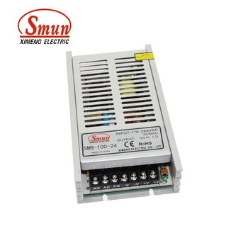 SMUN SMB-100-24 100W Ultra Plonas Vieno Išėjimo impulsinis Maitinimo šaltinis 24V 4A AC-DC Slim Led Driver