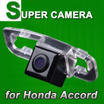 Sony CCD Honda Accord Automobilio Galinio vaizdo Stovėjimo Atvirkštinės Spalvos Jutiklis Kamera, HD Atgal į Viršų Wireless-neprivaloma rinkinys, Skirtas GPS Navigacijos
