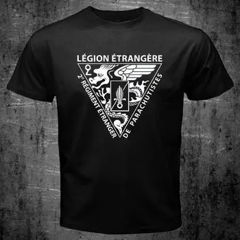 Specialių prancūzijos marškinėliai vyrams Užsienio Legiono armija Kovoti su spausdinta top marškinėliai, JAV, plius dydis S-3XL