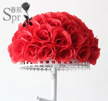 SPR 50cm 2vnt/daug vidinės plastikinės bučiavosi kamuolys-gėlių kamuolys su vestuvių dekoravimas