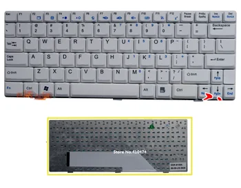 SSEA visiškai naujas US Klaviatūra, balta MSI U90 U100 U110 U115 U90X U9 U10 U100X U120 U123 nešiojamojo kompiuterio klaviatūra