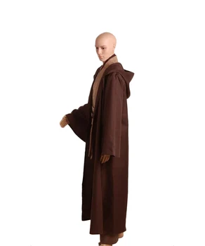 Star Wars Jedi Knight Kostiumas Suaugusiųjų Vyrų Obi-Wan Kenobi Kostiumai Žaliojo Kostiumas Helovyno Karnavalas Drabužius, Apsiaustus pagal Užsakymą