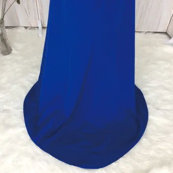 SuperKimJo Trumpas Rankovės Royal Blue Prom Dresses 2017 Satino Elegantiškas Ilgas Moterų Oficialią Suknelės Chalatas De Soiree