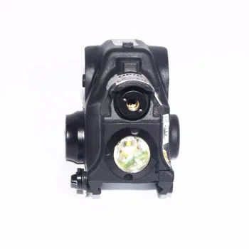 Taktinis Medžioklės Kompaktiškas Žalias Taškas Lazerio Akyse Sritį su LED Žibintuvėlis Combo Tinka 20mm Geležinkelių