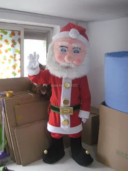Talismanas Kalėdų Santa Claus talismanas kostiumas užsakymą išgalvotas kostiumų atostogų cosplay rinkiniai mascotte išgalvotas suknelė