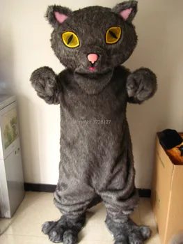 Talismanas pilka pliušinis persų katė talismanas kostiumas užsakymą išgalvotas kostiumai, anime cosplay rinkiniai mascotte fancy dress karnavalas kostiumas