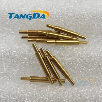 Tangda Pavasario adata antpirštis pin Dabartinės adatos Auksą, padengtą maitinimo jungtis 1.5*12mm pogo pin jungtis A.