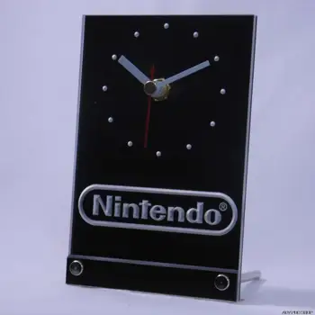 Tnc0196 Nintendo Žaidimų Kambarys Stalas Stalas 3D LED Laikrodis