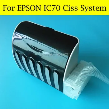 Tuščias 6 Spalvų/Set IC70 Ciss Už EPSON IC70 Ciss Sistema Epson EP706A/306/976A3/906F/776A/905F/905A/805/775/806 Spausdintuvo