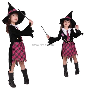 Vaikai Fantasia cosplay mažai Ragana kostiumas Abra Akademijos mergaitę kostiumai Helovinas Kalėdų vakarėlį drabužiai karnavaliniai suknelė