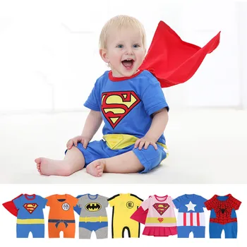 Vaikai supermeno drabužius supermeno kostiumu vaikams, kūdikių cosplay kostiumai, kūdikių supermeno kostiumus