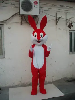 Vasarą karšto parduoti!! Naujas Suaugusiųjų Red Rabbit talismanas kostiumas su kostiumai, batai šalis dress Helovinas kostiumas