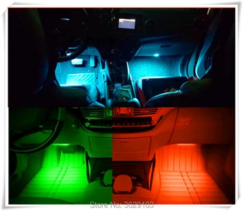 Viena priekaba keturių automobilių LED nuotolinio valdymo spalvinga atmosfera dega DAIHATSU terios sirion yrv šarada feroza mira uolų