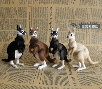 Vienas gabalas Modeliavimas kengūros polietileno&kailiai, kengūros modelį, juokinga dovana, apie 10cmx4cmx12cm