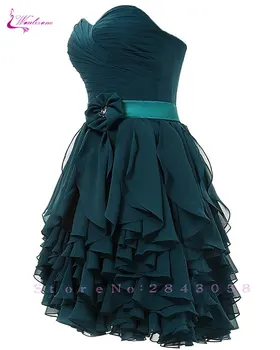 Waulizane Elegantiškas Šifono-Line Stebėjimo Keltas Suknelės Užtrauktuką Kutas Oficialią Suknelės 4 spalvų Muitinės Padarė
