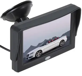 XYCING 4.3 colių TFT Spalvotas LCD Ekranas, Automobilių Stebėti, automobilių Stovėjimo aikštelė Galinio vaizdo Ekranas 2 AV įvestis