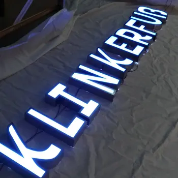 Yangyu pasirašyti didelio ryškumo Lauko apšviestas priekinis žibintas akrilo led laiškai parduotuvė ženklų