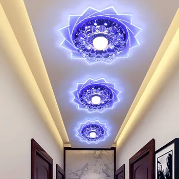 Šiuolaikinių LED kristalų veranda lempos salė eilėje šviesos lempos, lubų šviestuvai nemokamas pristatymas