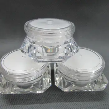 10 ml (200 Vnt/Lot), Skaidrus, Kremo Indeliai, 10g skaidraus Plastiko indeliai tušti kosmetikos konteineriai