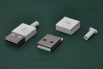 (100 vnt/lot) Vyrų USB Jungtis Plue, tinka telefoną, mp3, mp4, tablet duomenų kabelis Kompiuterio Jungtis