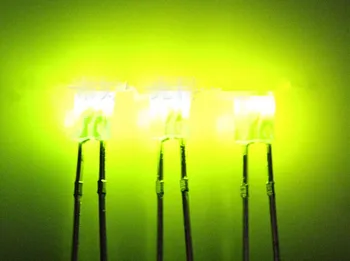 1000pcs / daug 1X3X4 /134mm kvadratinių metrų trumpas, žalia plaukų žalias šviesos diodas (LED Šviesos Granulių lemputė karoliukai