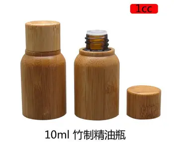 10vnt/daug aukštos kokybės eterinis Aliejus 10ml tušti Buteliai su natūralaus bambuko užsukamu stiklo bakas,bambuko butelis Esmė skystis