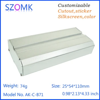 10vnt/daug SZOMK sidabro aliuminio atveju, elektronika ir elektronikos komponentų pagaminti Kinijoje 25*54*110mm