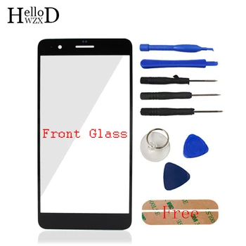 10VNT Priekinis Stiklas HuaWei Honor 6 Plus Stiklo Ekranas Mobiliojo Telefono Priekinė Stiklo plokštė Dalys (Ne skaitmeninis keitiklis) Skydo Remonto Klijų