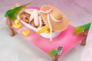 1pcs 10.5CM pvc Japanese anime figure Aniplex Nisemonogatari Oshino Shinobu Donuts Bathtub ver action figure collectible model