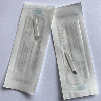 200 pcs Lamina Tebori Microbing 14 Flex Microblade Brows Permanent Makeup Needle in Lot No. and Expiry Date