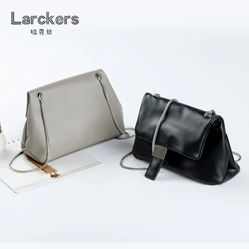 2017 larckers PU odos pečių maišą metalo grandinės kartus hasp ponios crossbody maišelis minkštas odinis balnelis krepšys
