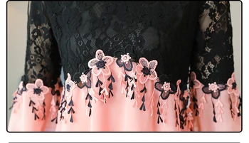 2018 m. pavasarį naujas mados long rankovėmis palaidinės nėrinių kratinys moterų viršūnių nėrinių marškinėliai šifono plius dydis moterų drabužiai D583 30