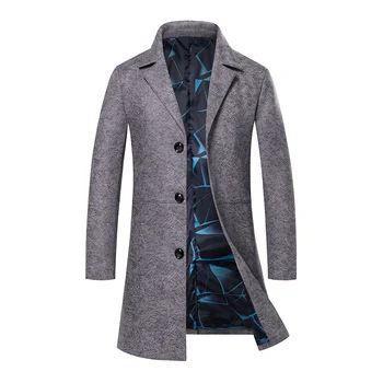 2018 m. Pavasarį paltas Aukštos kokybės Vyrai Atsitiktinis Vyrų Klasikinis tranšėjos paltai, vyriški Mados Slim Fit paltai verslo švarkelis, striukės